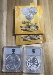 New Listing2024 ULTRA BREAKS Set Of (2) PCGS MS70 1oz Silver South Africa & Australia