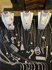 45+Vintage lot Of Gold and Silver Tone Necklace/bracelets/LOOK! Over 2 Lbs!