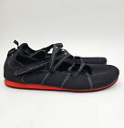 Clarks Privo Poppy Bloom Black Strappy Mesh Flats Shoes - Womens Size US 8.5 M
