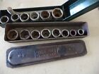 Vintage Hinsdale No. 12 Hex Sockets and Box incomplete set