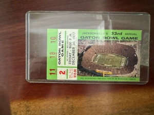 New Listing1977, 33rd Annual Gator Bowl Ticket