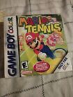 Mario Tennis (Nintendo Game Boy Color, 2001) Complete In Box fast free shipping