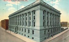 Postcard MD Baltimore Maryland New Custom House 1911 Antique Vintage PC f8225
