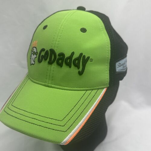 Nascar Danica Patrick GoDaddy Hat Strapback#10 Chase Authentics Cap Green-Black