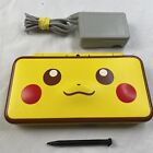 New Nintendo 2DS XL Pikachu Edition USA Model Tested W Case Charger Stylus