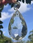 3.5” Prisms Glass Crystal Teardrop Faceted Antique Chandelier Vintage