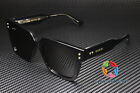 GUCCI GG1084S 001 Rectangular Squared Black Crystal Grey 54 mm Men's Sunglasses
