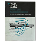 1962 Pontiac Accessories Sales Brochure Poster Options Radio Power Brakes Vtg