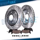 Front Drilled Rotors + Brake Pads for 2009 - 2019 Toyota Corolla Matrix Vibe xD (For: 2009 Toyota Corolla)