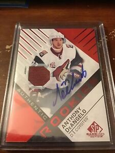 Anthony DeAngelo 2016-17 Upper Deck SP Game-Used RC Auto Jersey Relic