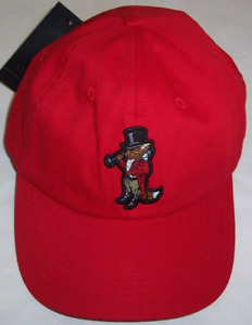 NWT AKOO RACING RED Men's Cotton Twill Baseball Cap Dad Hat SLICK THE FOX