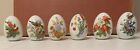 Vintage Avon Porcelain Eggs Lot Of 6 Excellent Condition No Chips