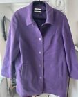 Eastex purple wool trench coat size 18