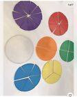 Learning Resources Deluxe Rainbow Fraction Circles Overhead Manipulatives LER315