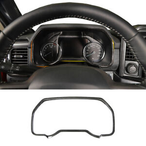 Interior Dashboard Meter Frame Cover Trim for Ford F150 2021-23 Black Wood Grain (For: 2021 Ford F-150)
