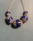 Antique Venetian - African Trade Beads - small chevron Italian glass