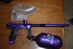 paintball gun paintball marker shocker amp purple mint perfect