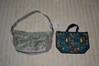 Thirty One New LOT of 2 thermal bags Cargo Swirl Clip on & Falling feathers Tote