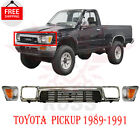 For 1989-1991 Toyota Pickup 4Wd Grille Headlamp Door Cornering Lamp Assembly 5pc (For: 1990 Toyota Pickup)