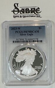 New Listing2023 W American Silver Eagle Proof PCGS PR70 DCAM Blue Lable