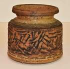 1976 Signed Wood-Fired Stoneware Vase Pot - Earthenware Brutalist Vintage