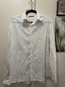 Prada Men’s White Button Up Shirt Size 39