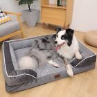 Large Orthopedic Memory Foam Pet Dog Bed Jumbo Soft Mattress Removable Cover