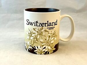 Starbucks Collector Series Switzerland Mug 2017 Edelweiss Flowers 16 oz