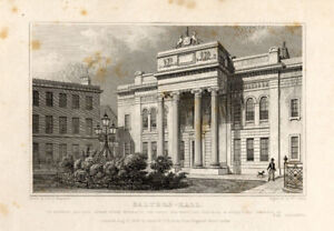 Antique Print-SALTERS HALL-LONDON-ENGLAND-Shepherd-1827