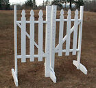 Horse Jumps Picket Fence Wing Standards 5ft/Pair - White #222