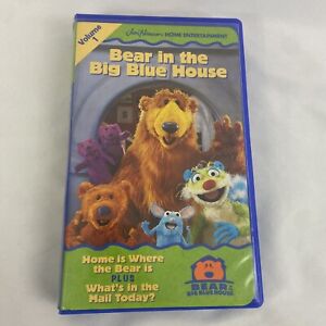 Bear In the Big Blue House Volume 1 (VHS, 1998) Blue Clamshell Case