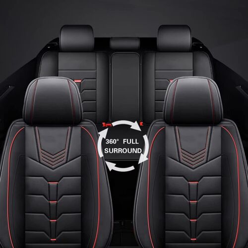 For Toyota Corolla 2014-2019 Car Seat Cover PU Leather Front & Rear Cushion Pad (For: 2017 Toyota Corolla)