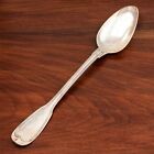 FRENCH 950 SILVER PLATTER SPOON FRENCH THREAD 19THC MONOGRAM FC INVERSO