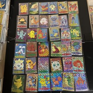 Pokemon Vintage Pocket Monsters Vending HOLO Prism Sticker (36 Cards) Charizard!