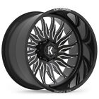 22x14 KG1 KC015 Phoenix Black DIRECTIONAL FORGED Wheels 6x5.5 (-76mm) Set of 4