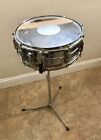 c. 1965 Ludwig Acrolite Snare Drum w/ Pad, Key & WFL Stand. 14
