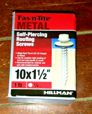 Hillman Fas-n-Tite Metal Self-Piercing Roofing Screws Beige Exterior (10x1-1/2