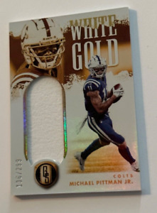 2022 Panini Gold Standard Michael Pittman Jr. White Gold Patch /299 Colts