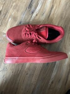 Emerica Reynolds 3 G6 Vulc X Baker RED suede Size 9 RARE