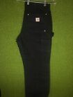 Carhartt Double Knee Pants Black 34x32 made in USA Slightly Used