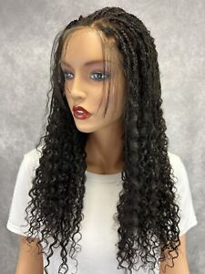 Braided Wigs Curly HD Full Lace Wig 18 Inch Human Hair With  Baby Hair