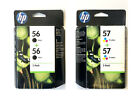 4 x Original Cartridges HP PSC 1210 1215 1310 1315 1317 2105 2210 2410/56 +57