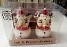Johanna Parker Salt Pepper Shakers Reindeer In Box