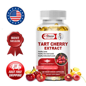 Alliwise Tart Cherry Extract With Celery Seed 1000mg 120 Vegetarian Capsules