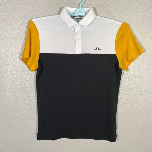 J Lindeberg Polo Shirt Mens Small Golf Performance Stretch Regular Fit Casual