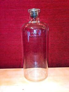 Vintage Pyrex Large Heavy Clear Glass Lab Apothecary Bottle Jug 19”