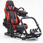 Hottoby Racing Simulator Cockpit 50mm with Red Seat Fits Logitech G923 G29 G920