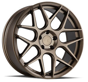 One 20x9 Aodhan AFF2 5x112 +30 Flow Forged Matte Bronze Wheel