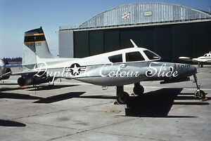 USAF Cessna U-3A 58-2108, 1974, Dup Colour Slide, Aviation Aircraft