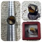 RARE VINTAGE STERLING SILVER MONTANA AGATE RING SIZE 7.5